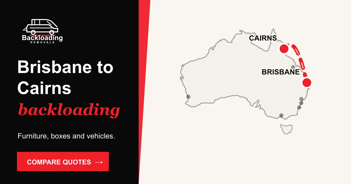 Brisbane to Cairns backloading route with Backloading Removals