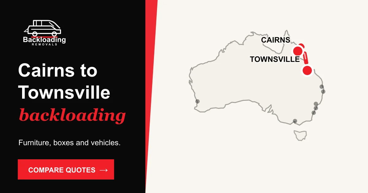 Cairns to Townsville backloading route with Backloading Removals
