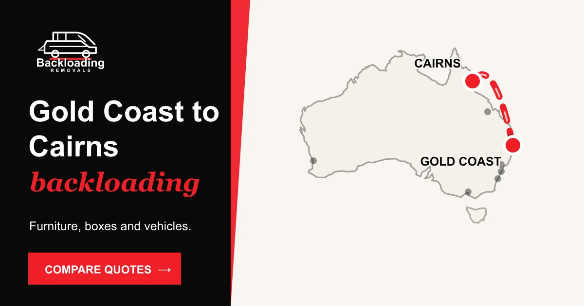 Gold Coast to Cairns backloading route with Backloading Removals