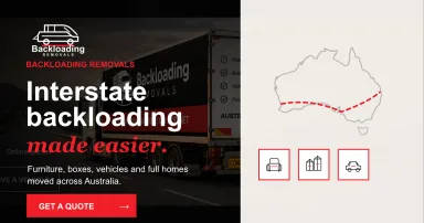 Backloading Removals branded interstate backloading image