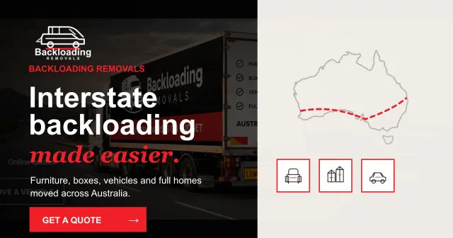 Backloading Removals branded interstate backloading image