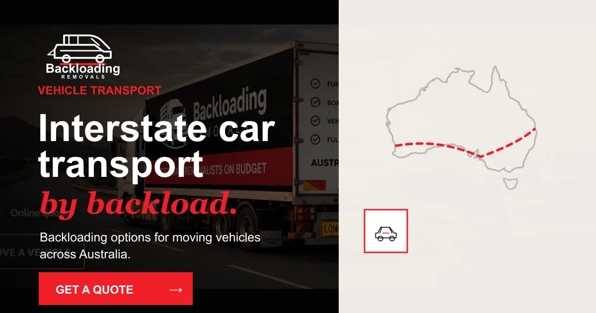 Interstate car transport backloading branded image