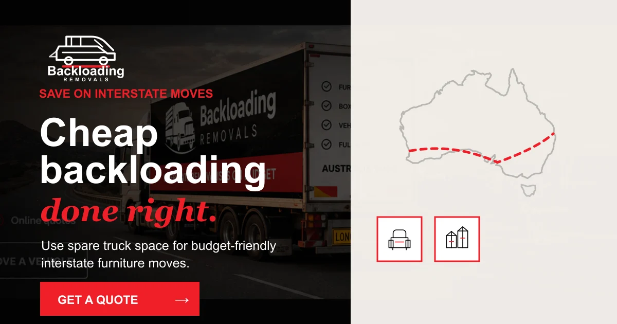 Cheap interstate backloading branded savings image